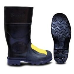 Bota de caucho RGB METATARSAL | Negro-Capellada amarillo