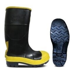 Bota de caucho RGB REFORZADA | Negro-Capellada amarillo